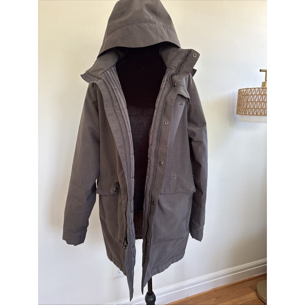 North Face Men's Coat Lined Removable Hat Gorpcore 2010's Vintage Cabincore | M